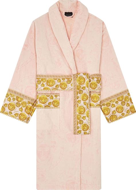 pink versace robes|pink and gold versace robe.